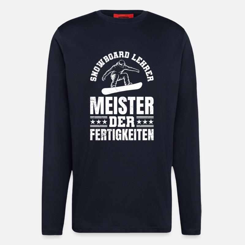 Snowboarder SNOWBOARD INSTRUCTOR MASTER - Longsleeve - made by SPREAD  - DARK NAVY