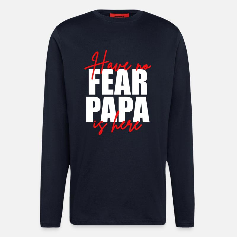 Don't be afraid, dad's here - Longsleeve - made by SPREAD  - DARK NAVY