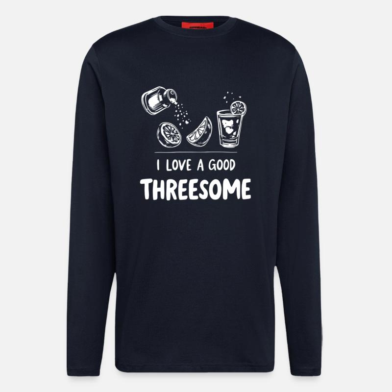 Zitrus-Limonaden-Szene - Langarmshirt - made by SPREAD  - DARK NAVY
