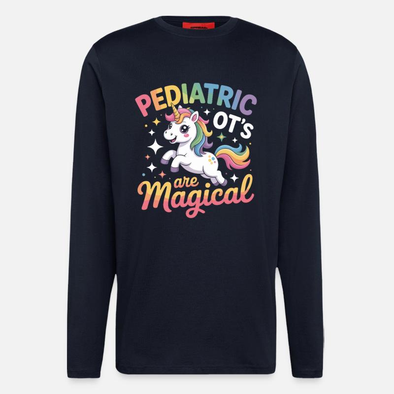 Pädiatrie Magisch Einhorn - Langarmshirt - made by SPREAD  - DARK NAVY