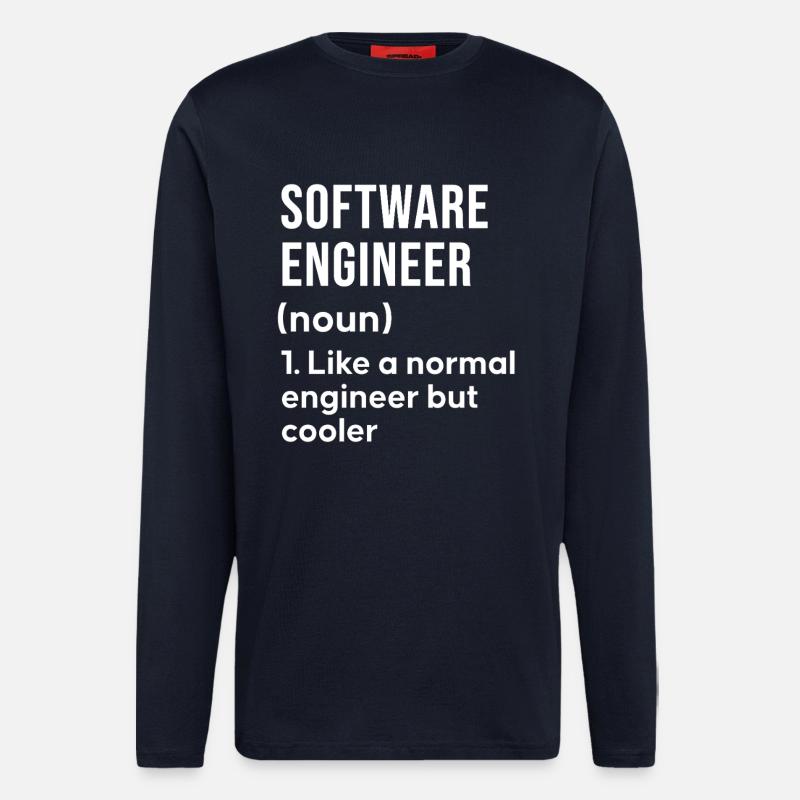 Software Engineer Spruch Shirt - Langarmshirt - made by SPREAD  - DARK NAVY