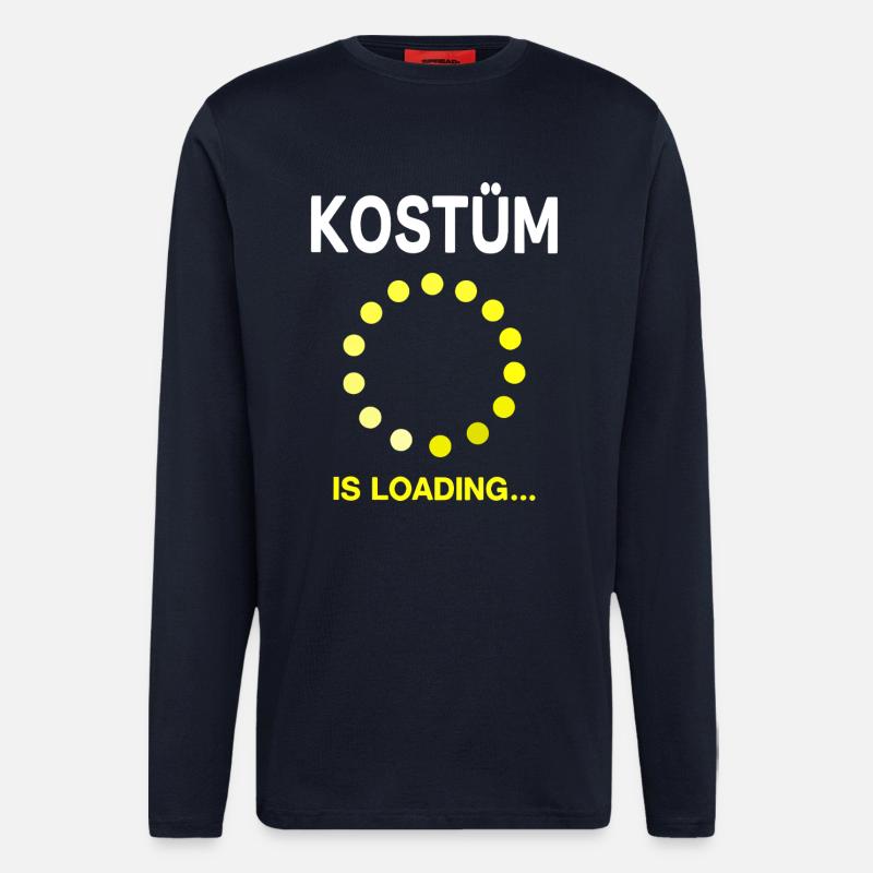 Fasnet Fasching Karneval Kostüm is Loading - Langarmshirt - made by SPREAD - DARK NAVY
