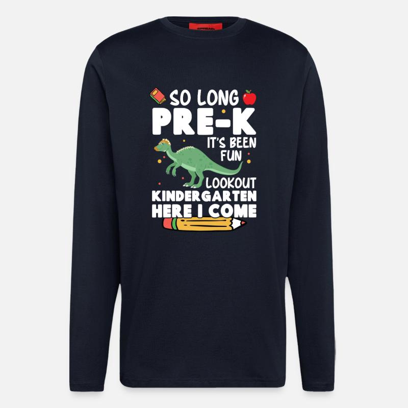 Dinosaur Kindergarten Costume with - Longsleeve - made by SPREAD - DARK NAVY