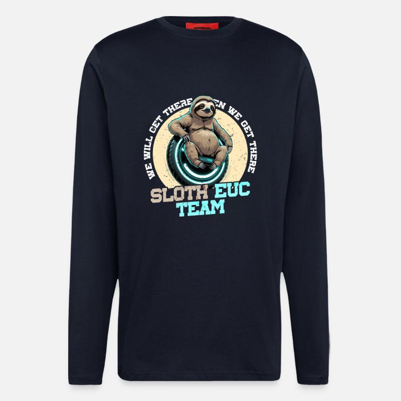 Monowheel Monocyclist - Langarmshirt - made by SPREAD  - DARK NAVY