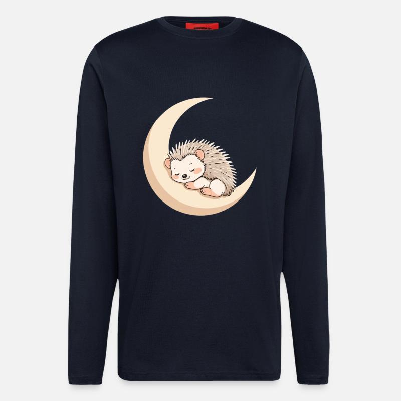 Mondschlaf Igel - Langarmshirt - made by SPREAD  - DARK NAVY