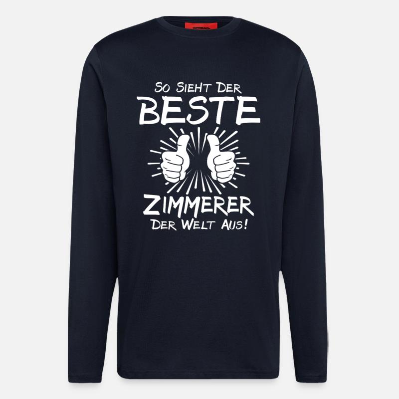 Bester Zimmerer - Langarmshirt - made by SPREAD  - DARK NAVY