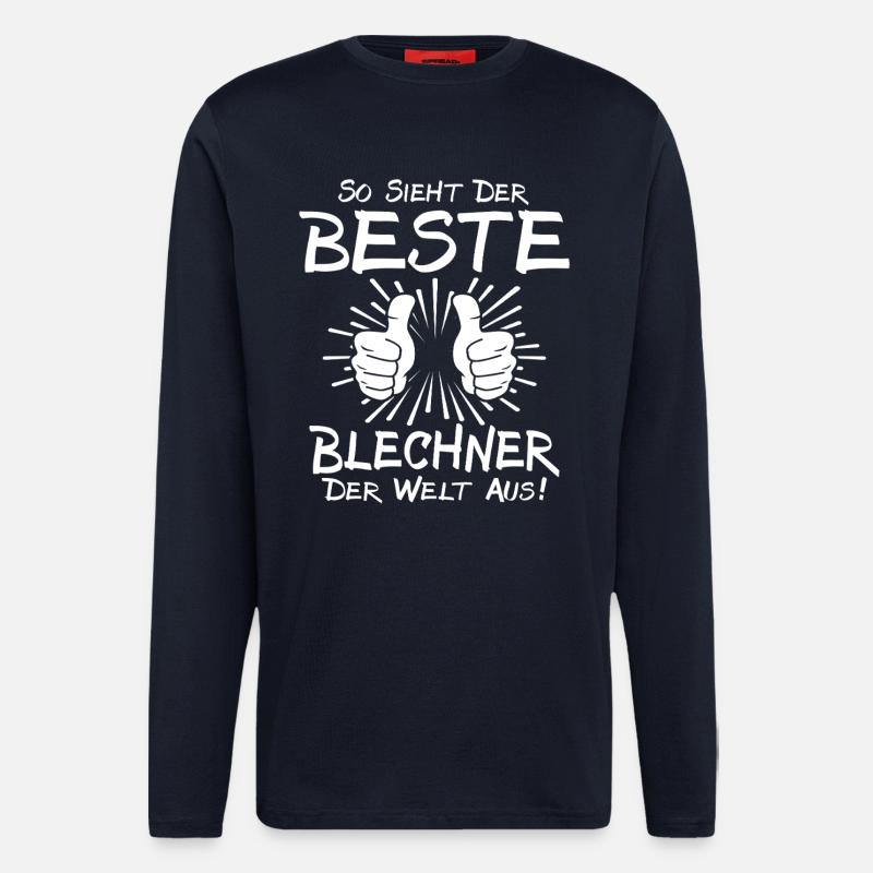 Bester Blechner - Langarmshirt - made by SPREAD  - DARK NAVY