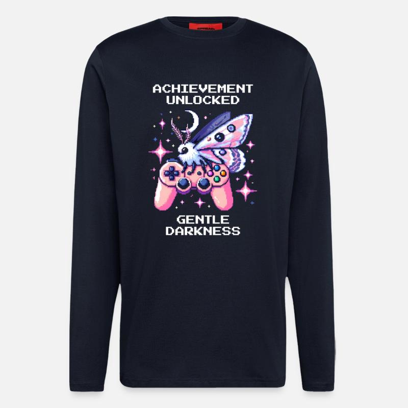 Gentle Darkness Unlocked | Soft Goth - Longsleeve - made by SPREAD  - DARK NAVY