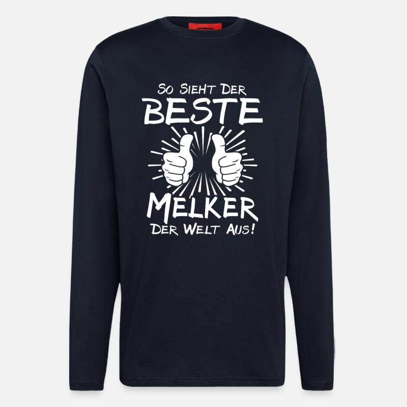 Bester Melker - Langarmshirt - made by SPREAD  - DARK NAVY