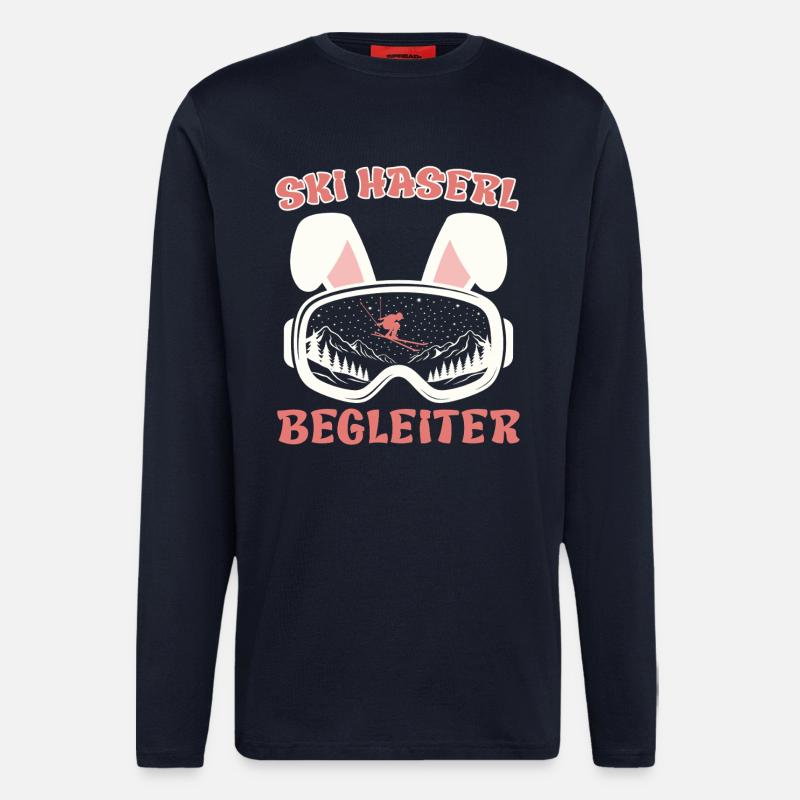 Après-ski SKI HASERL COMPAGNON Fun - Manches longues bio décontracté fabriqué en UE - DARK NAVY