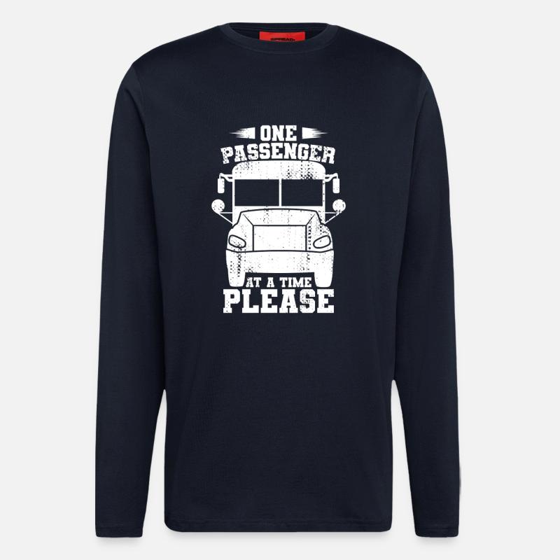 One Passenger at a Time Please - Langarmshirt - made by SPREAD  - DARK NAVY