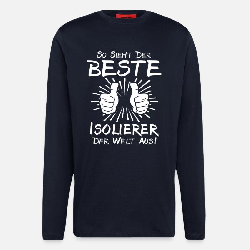 Bester Isolierer - Langarmshirt - made by SPREAD - DARK NAVY
