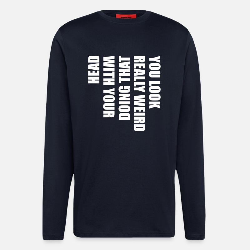 Klartext Typo Statement - Langarmshirt - made by SPREAD  - DARK NAVY