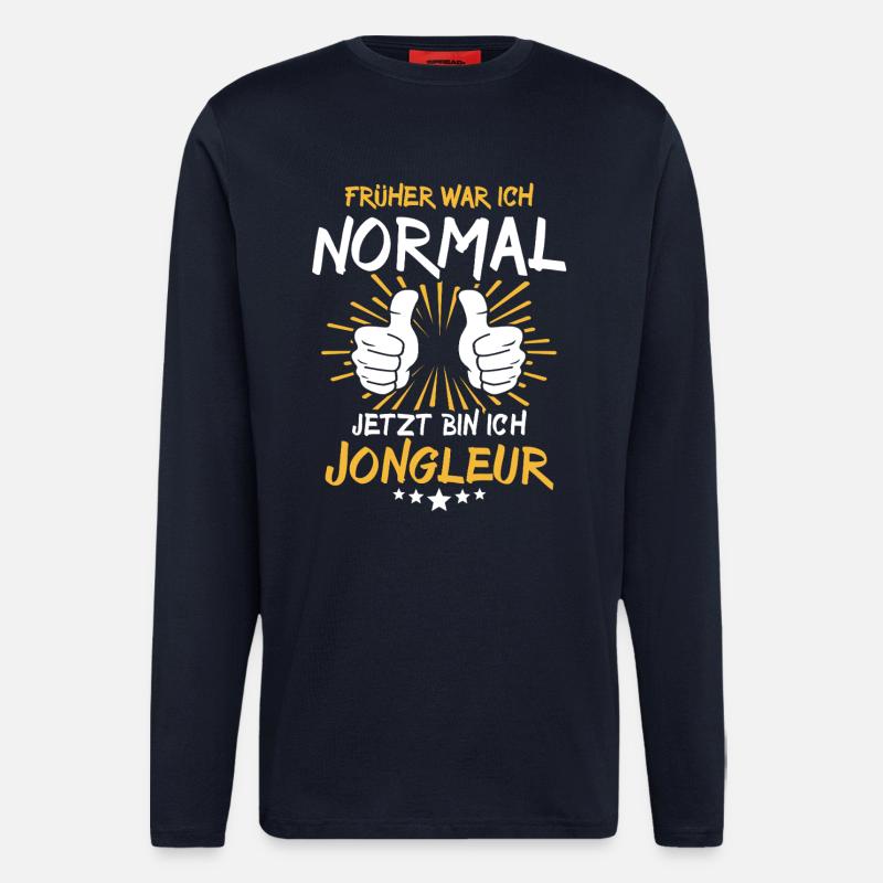Jongleur Spruch - Langarmshirt - made by SPREAD  - DARK NAVY