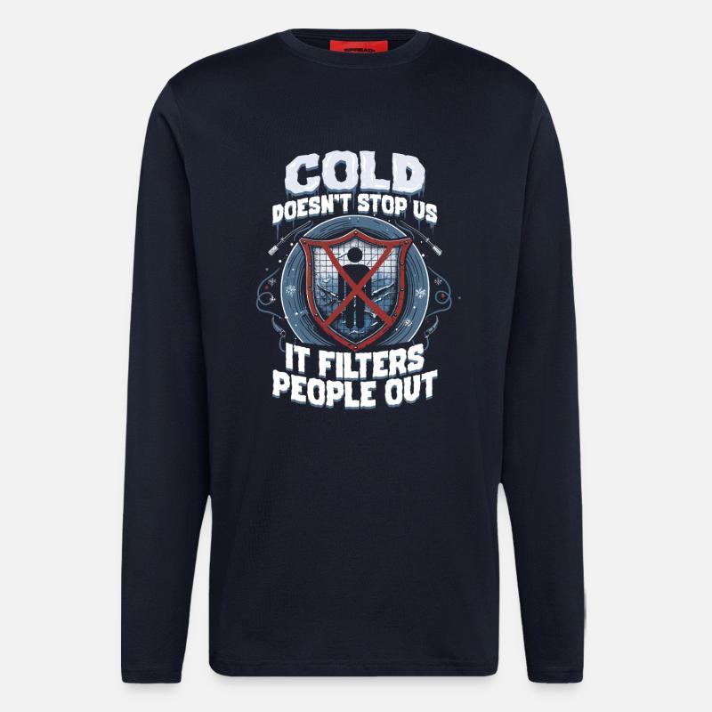 Eisangeln Cold Doesn't Stop Us - Longsleeve - made by SPREAD  - DARK NAVY