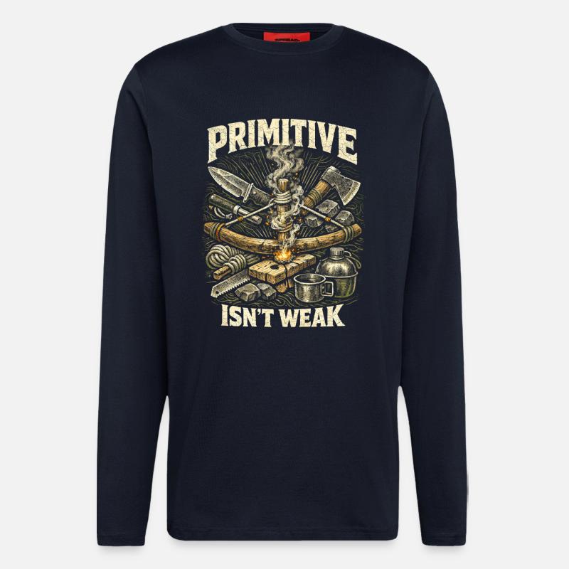 Prepper Überlebenskünstler - Langarmshirt - made by SPREAD  - DARK NAVY