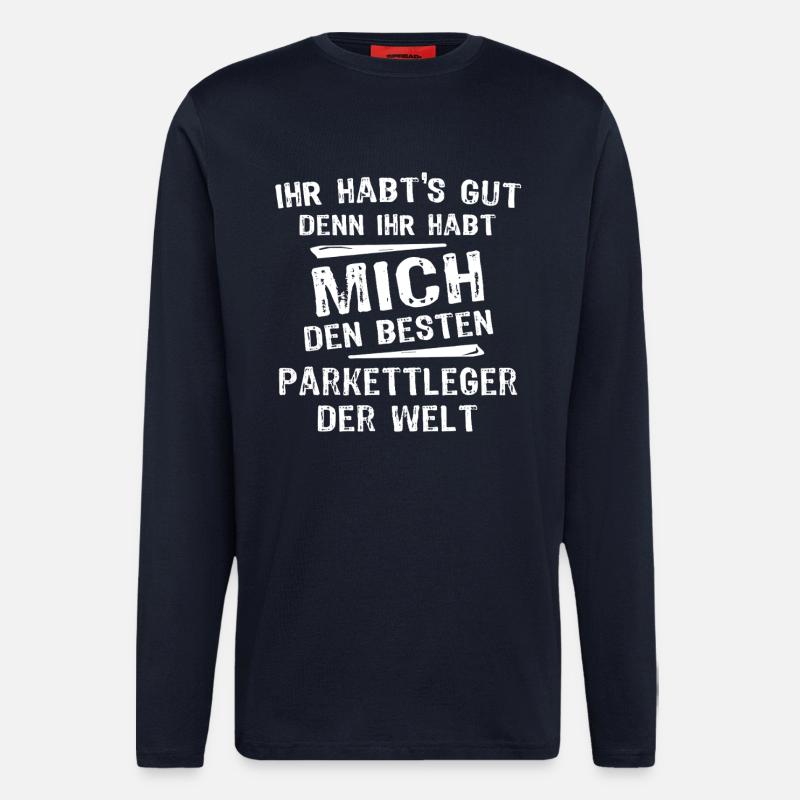Parkettleger - Langarmshirt - made by SPREAD  - DARK NAVY