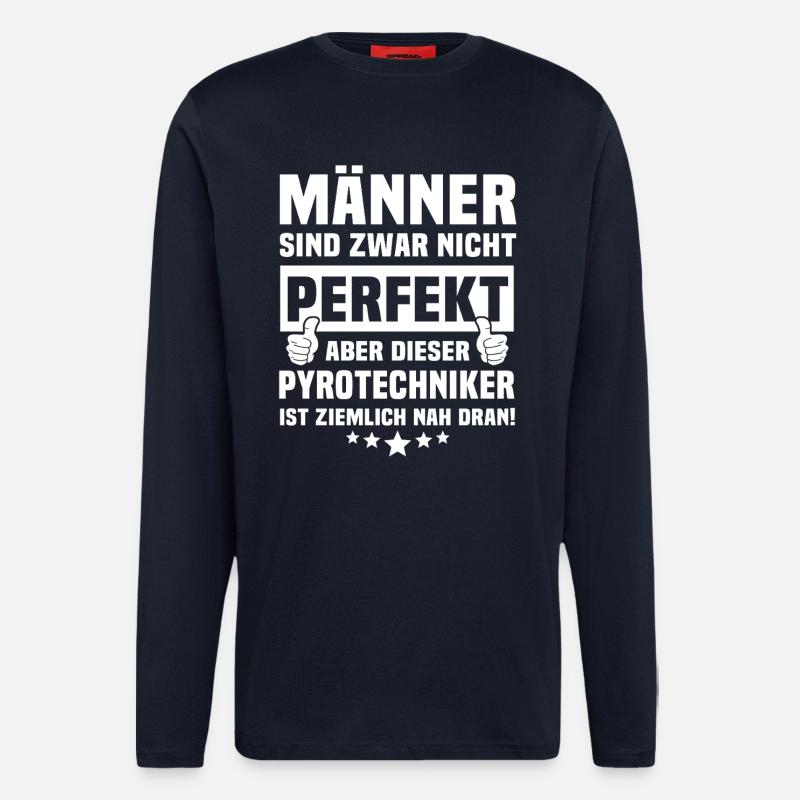 Pyrotechniker - Langarmshirt - made by SPREAD  - DARK NAVY