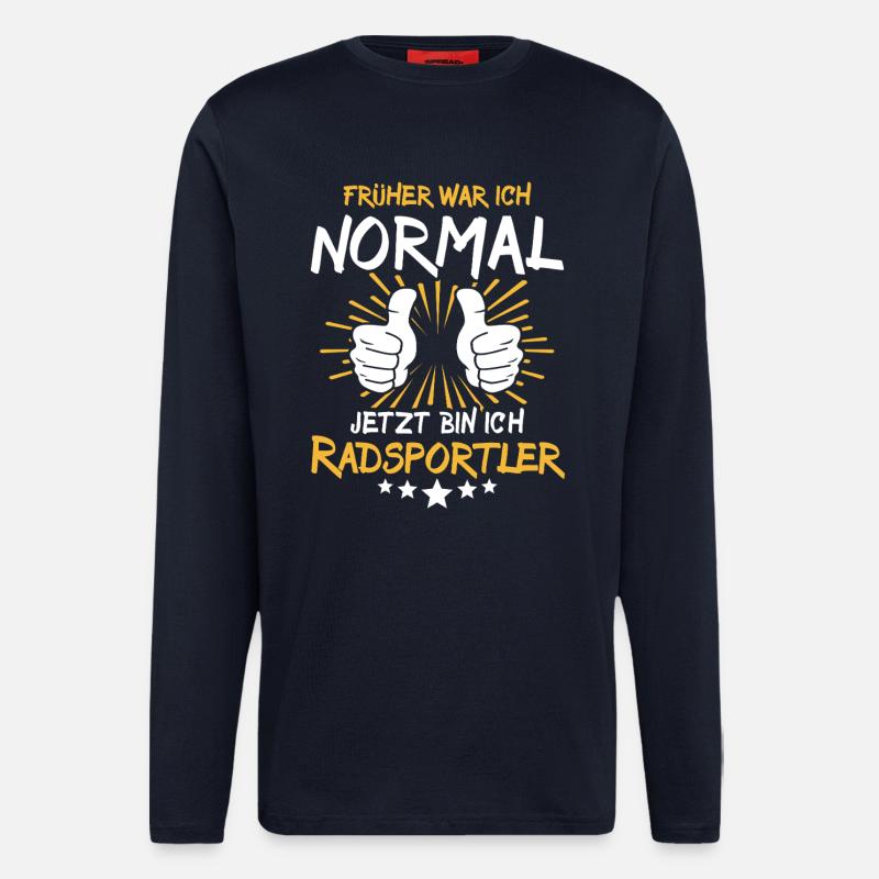Cyclist Saying - Longsleeve - made by SPREAD  - DARK NAVY