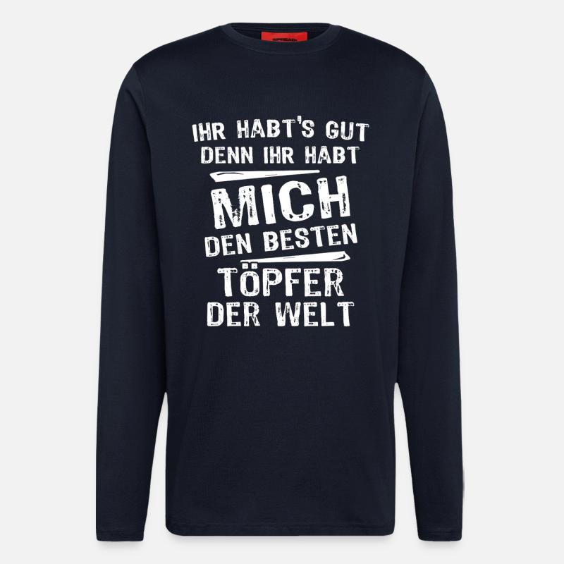 Töpfer - Langarmshirt - made by SPREAD - DARK NAVY