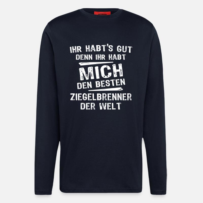 Ziegelbrenner - Langarmshirt - made by SPREAD  - DARK NAVY