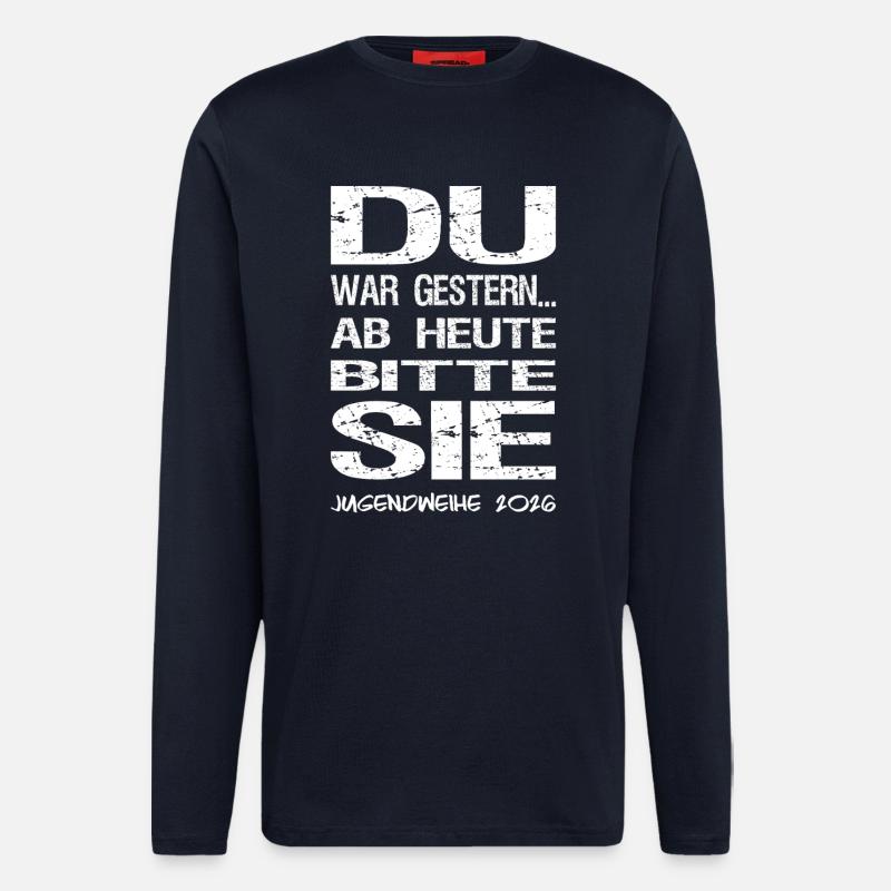 Jugendweihe - Jugendweihe 2026 - Langarmshirt - made by SPREAD  - DARK NAVY