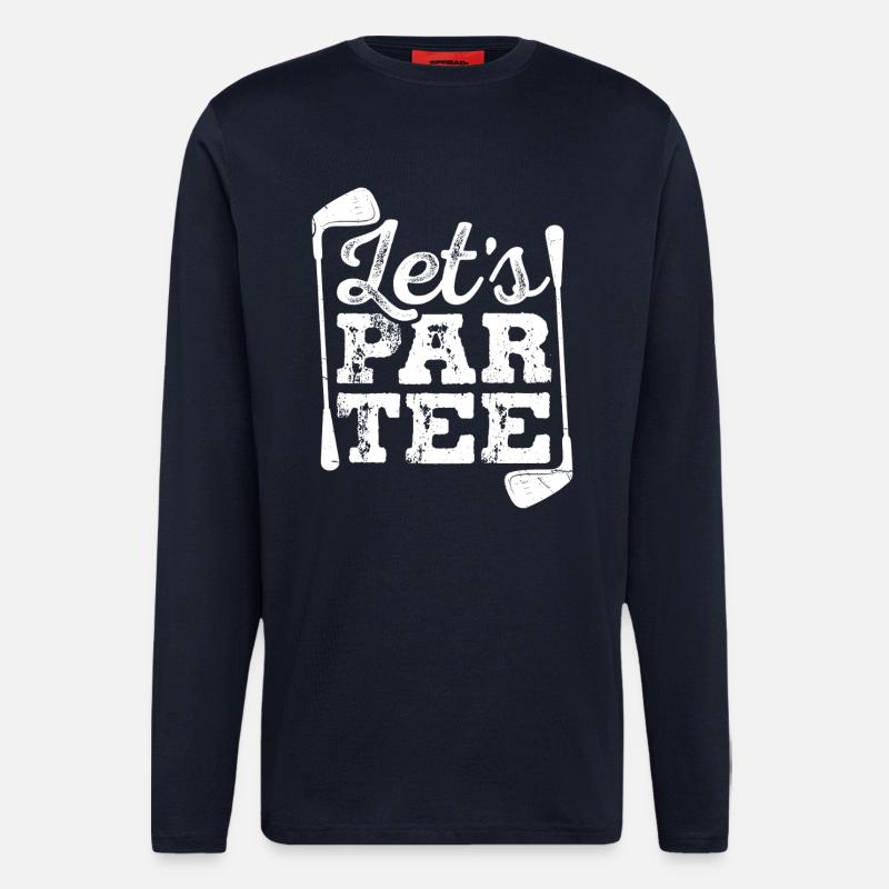 Let s Par Tee Golf - Langarmshirt - made by SPREAD - DARK NAVY