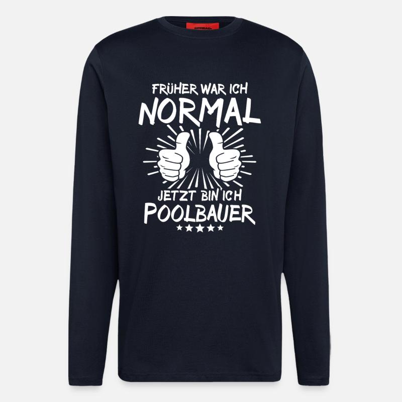 Poolbauer - Langarmshirt - made by SPREAD  - DARK NAVY