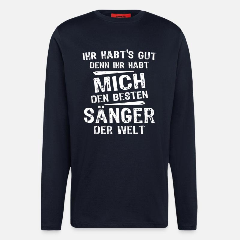 Sänger - Langarmshirt - made by SPREAD - DARK NAVY