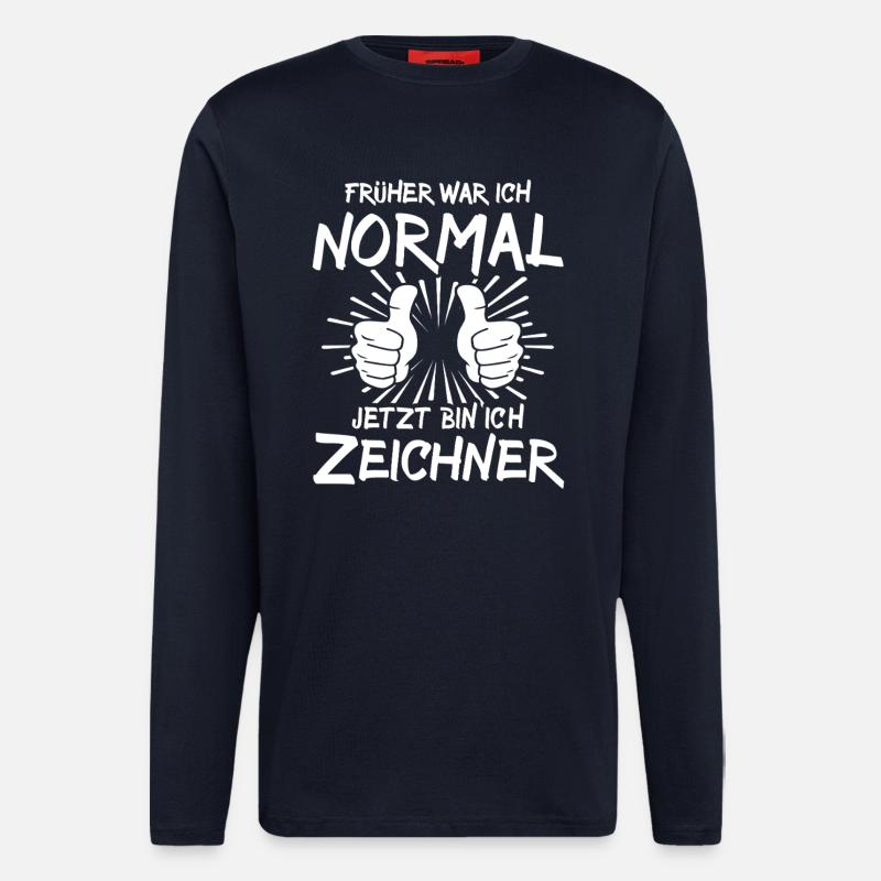 Zeichner - Langarmshirt - made by SPREAD  - DARK NAVY