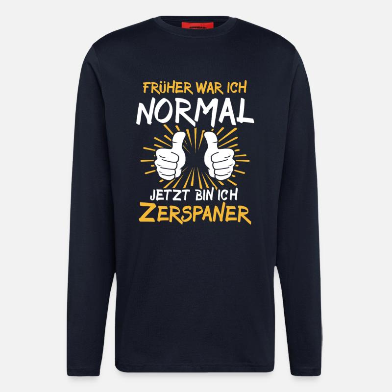 Zerspaner Spruch - Langarmshirt - made by SPREAD  - DARK NAVY