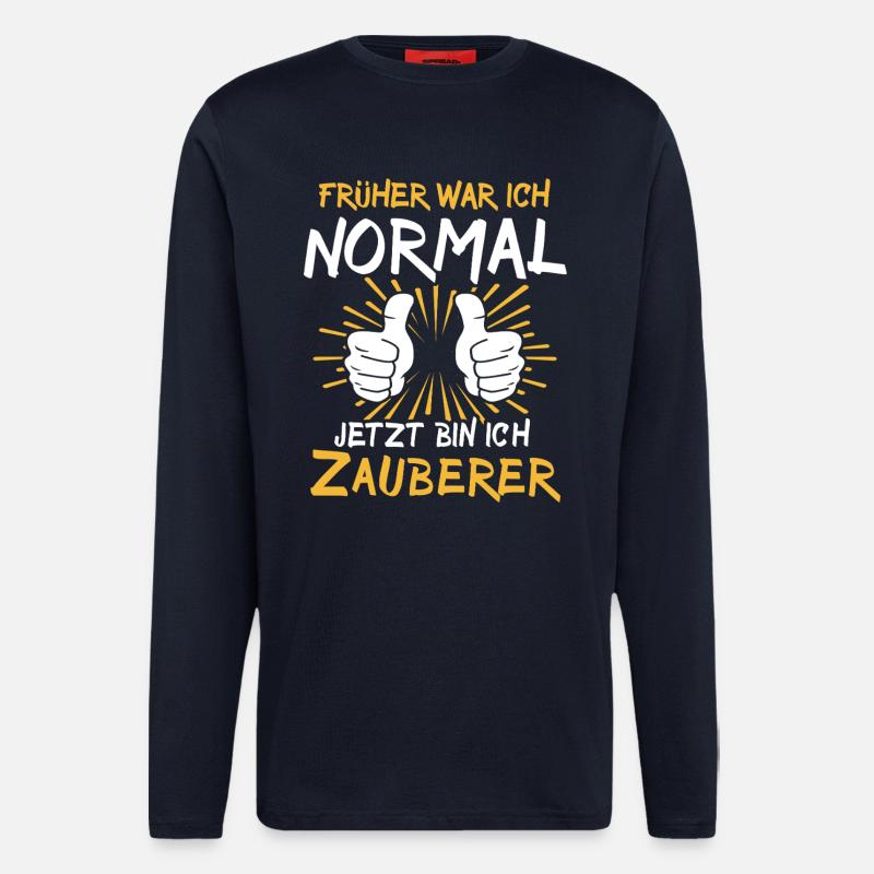 Zauberer Spruch - Langarmshirt - made by SPREAD  - DARK NAVY
