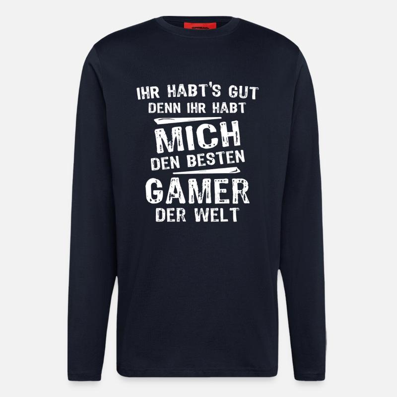 Gamer - Langarmshirt - made by SPREAD  - DARK NAVY