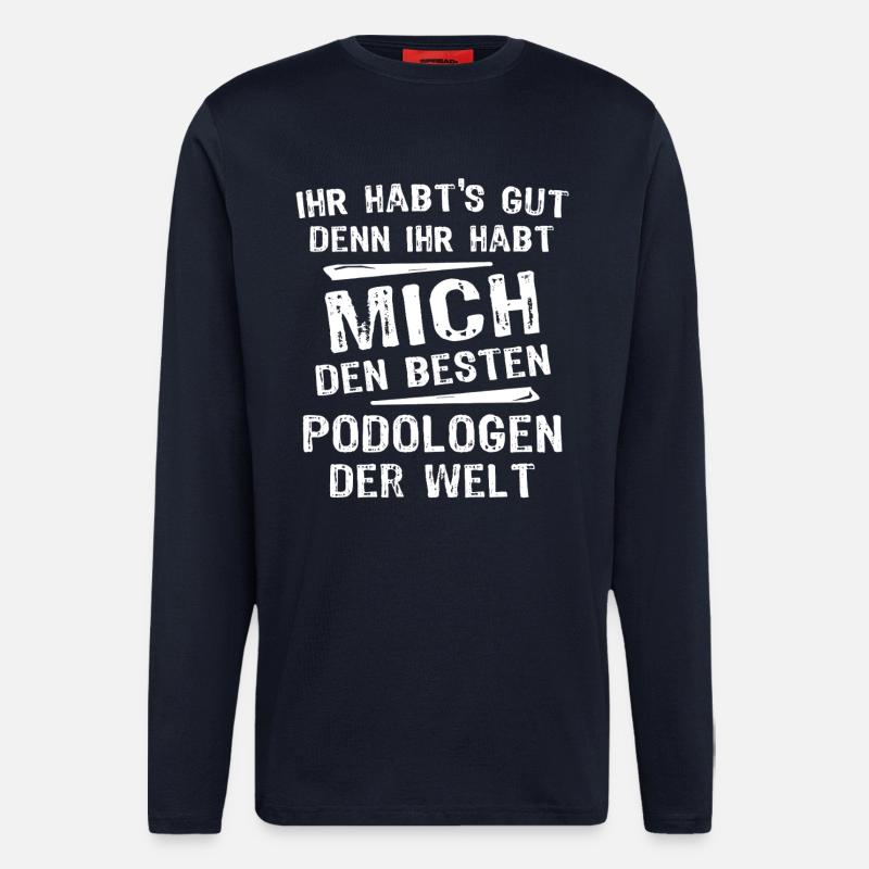 Podologe - Langarmshirt - made by SPREAD - DARK NAVY