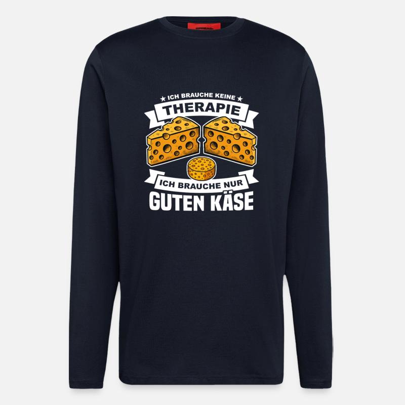 Käse Spruch - Langarmshirt - made by SPREAD  - DARK NAVY