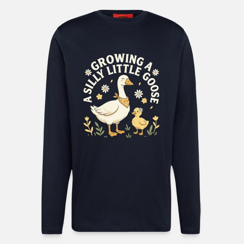 Growing A Silly Little Goose - Langarmshirt - made by SPREAD  - DARK NAVY