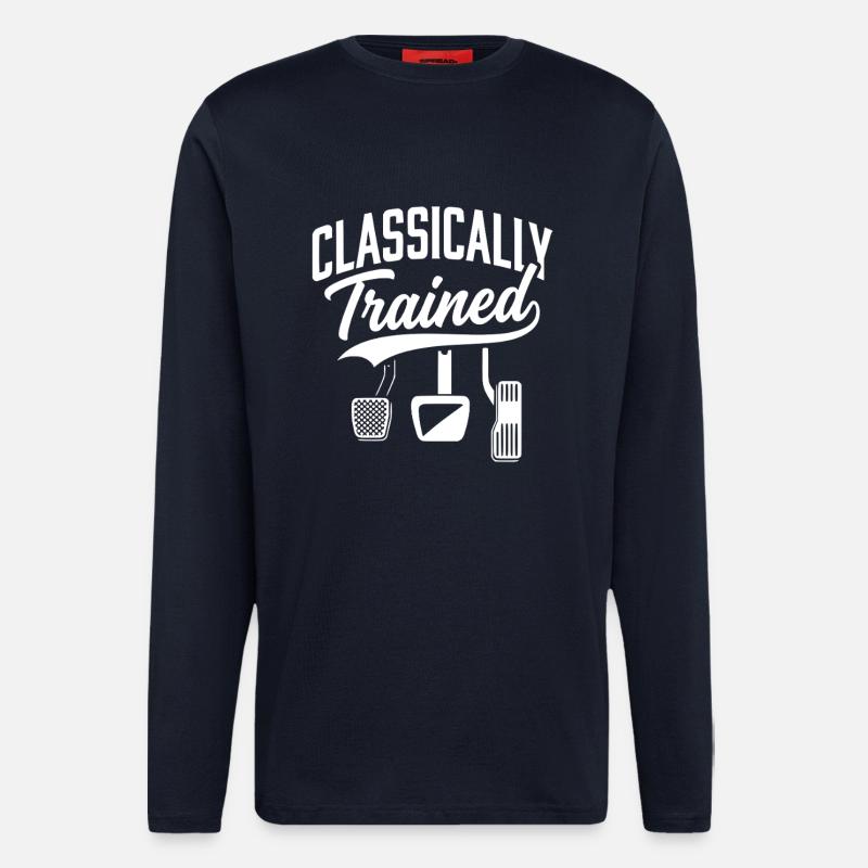 Classically Trained with Dimmer Manual Car  - Langarmshirt - made by SPREAD  - DARK NAVY