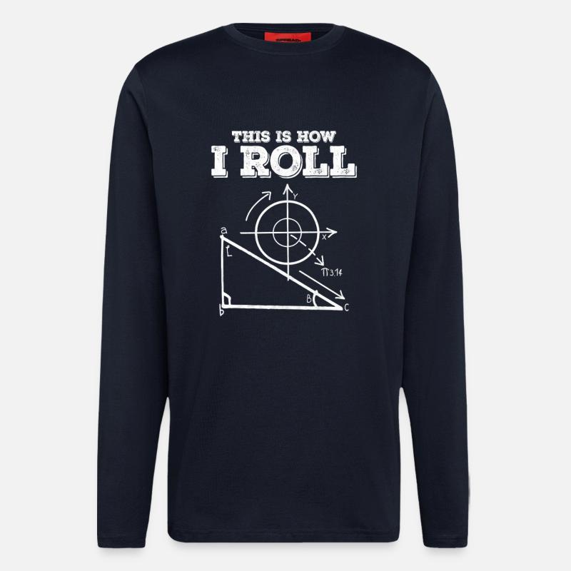 So mache ich ein Mathediagramm - Langarmshirt - made by SPREAD  - DARK NAVY