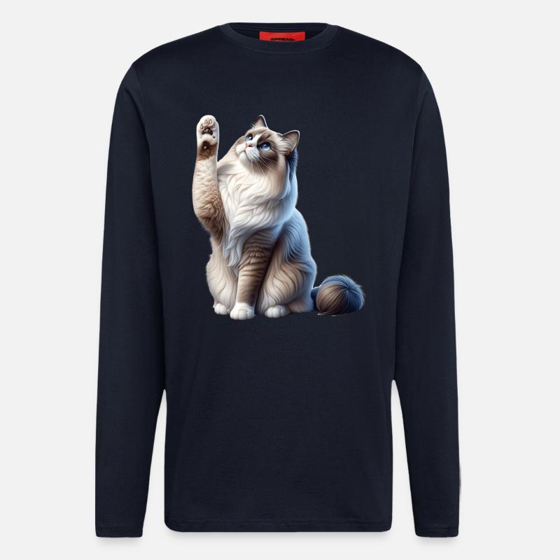 Ragdoll Katze Ragdoll Cat - Longsleeve - made by SPREAD  - DARK NAVY