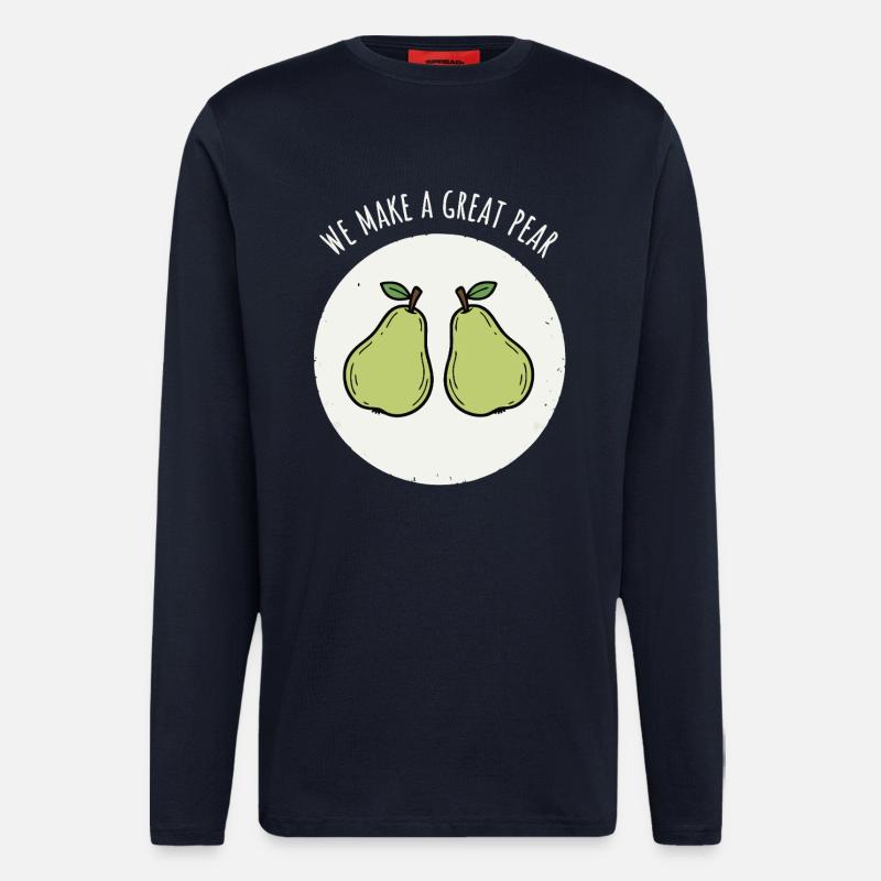 Birne Paar - Langarmshirt - made by SPREAD  - DARK NAVY