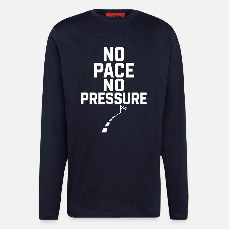 No Pace No Pressure - Longsleeve - made by SPREAD  - DARK NAVY