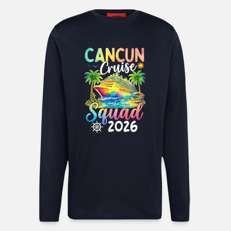 Cancun Cruise Squad 2026 - Longsleeve - made by SPREAD  - DARK NAVY