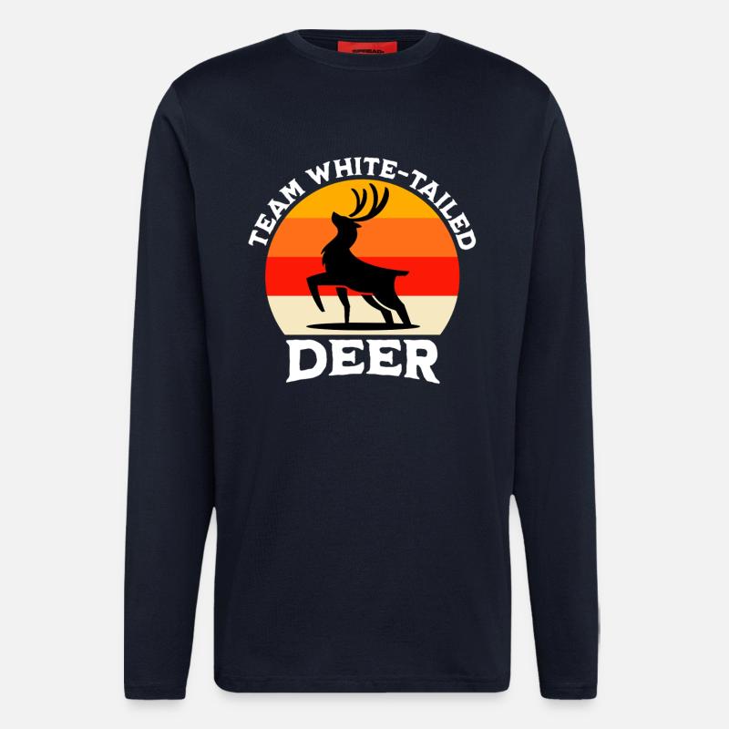 Team Whitetail Deer - Longsleeve - made by SPREAD  - DARK NAVY