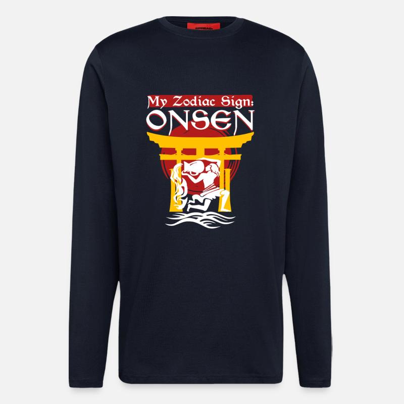 Onsen Hot Spring Bath - Longsleeve - made by SPREAD - DARK NAVY