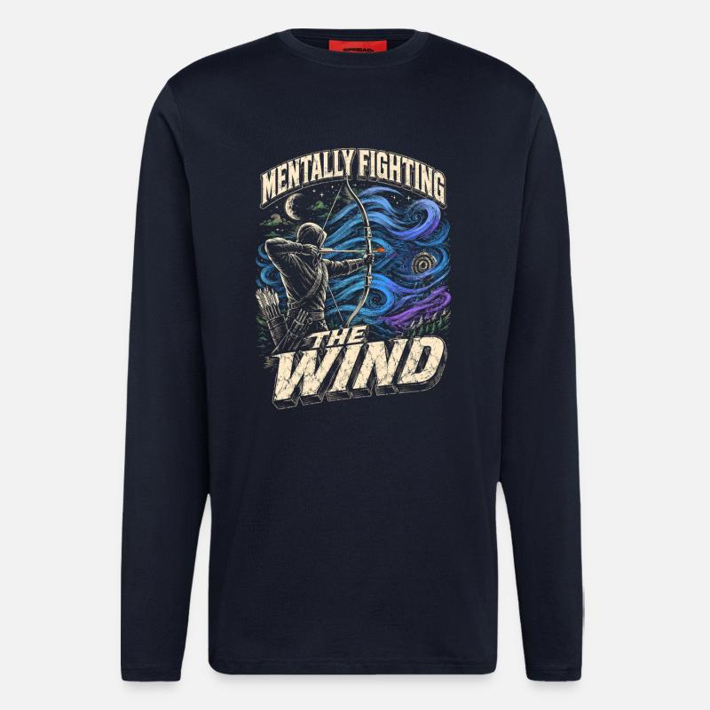 Archery Archer - Longsleeve - made by SPREAD  - DARK NAVY