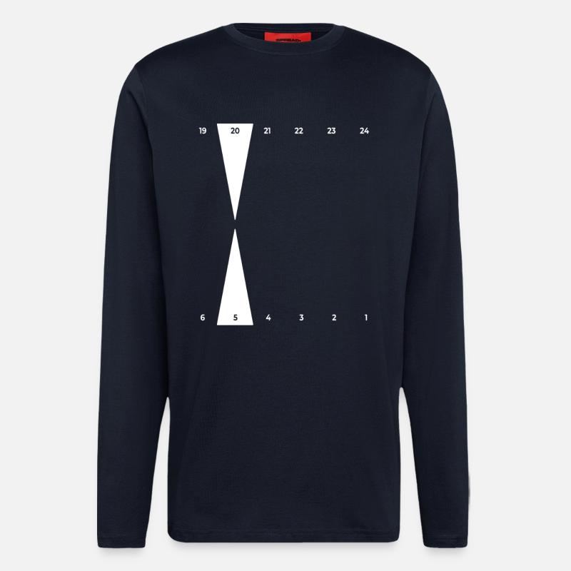 Backgammon | Golden Point - Langarmshirt - made by SPREAD - DARK NAVY