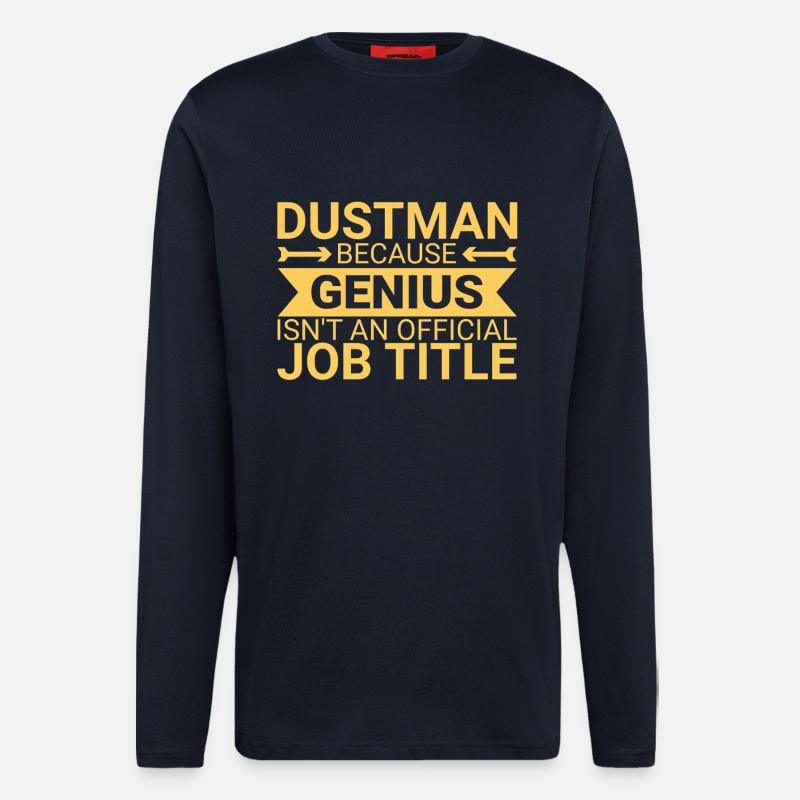 Dustman Genius - Langarmshirt - made by SPREAD  - DARK NAVY