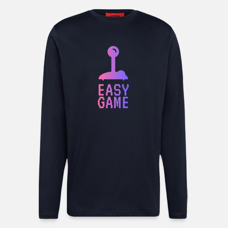 Easy Pixel Gradient Game - Longsleeve - made by SPREAD  - DARK NAVY