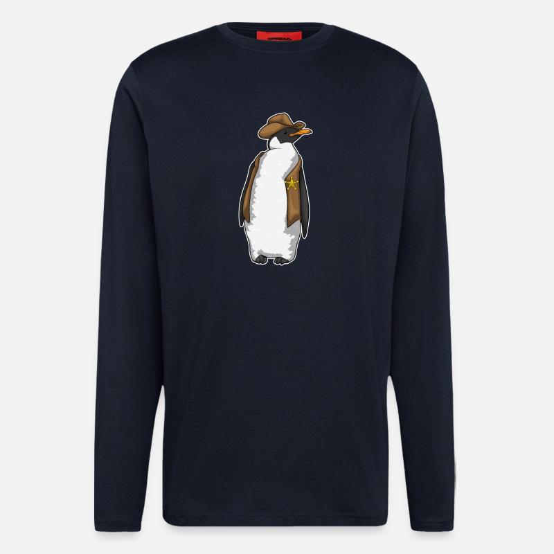 Penguin Sheriff Sheriff's Hat - Longsleeve - made by SPREAD - DARK NAVY