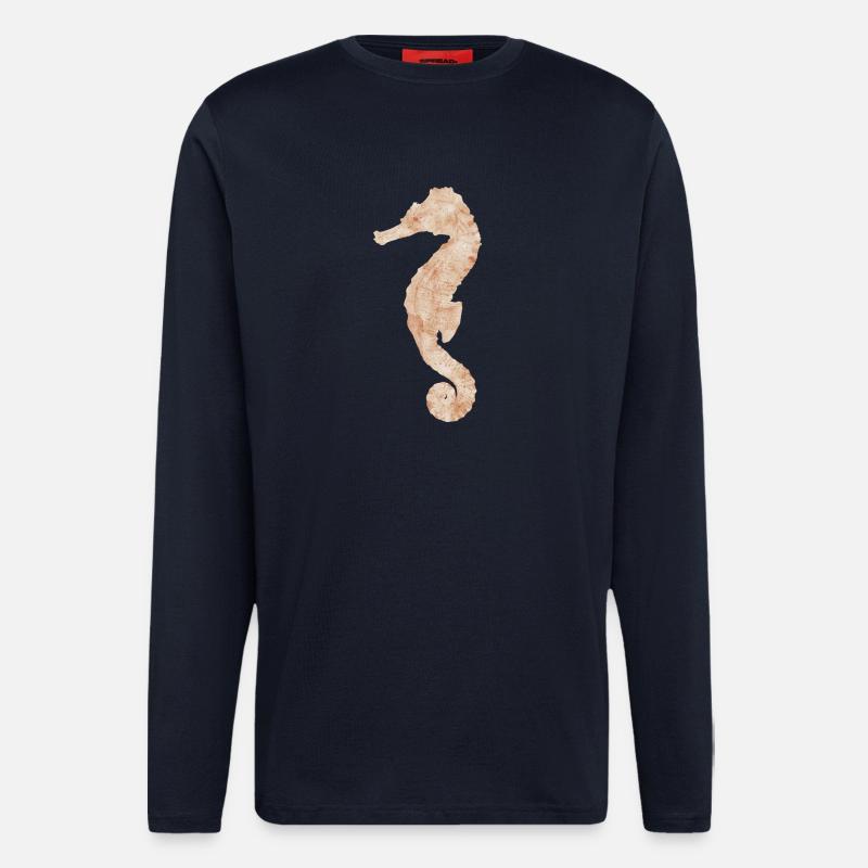 Seepferdchen - Langarmshirt - made by SPREAD  - DARK NAVY